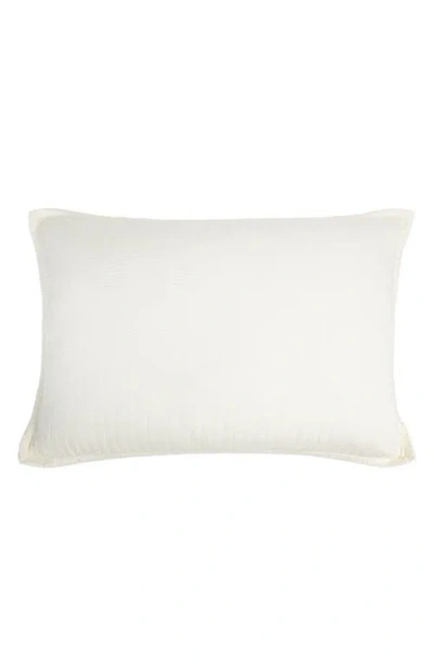 Pom Pom At Home Carlyle Quilted Pillow Sham In Ivory