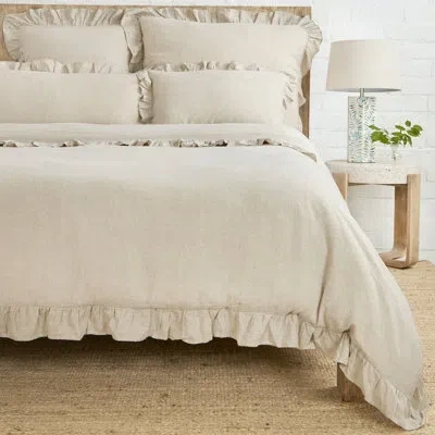 Pom Pom At Home Charlie Linen Duvet Cover In Flax