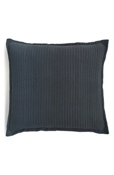 Pom Pom At Home Chatham Matelassé Cotton Euro Sham In Blue