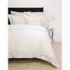 Pom Pom At Home Classico Hemstitch Cotton Sateen Duvet Cover Set, Twin In Ivory