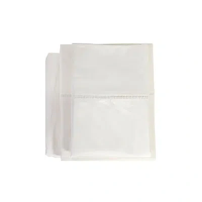 Pom Pom At Home Como 300 Thread Count 100% Cotton Sateen Sheet Set In Ivory