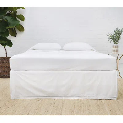 Pom Pom At Home Como Ladder Stitch Bedskirt In White