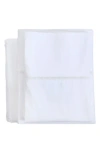 Pom Pom At Home Como Ladder Stitch Cotton Sateen Sheet Set In White