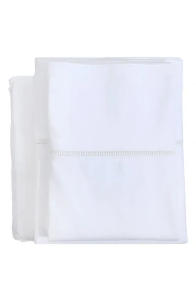Pom Pom At Home Como Ladder Stitch Cotton Sateen Sheet Set In White