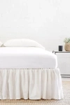 Pom Pom At Home Gathered Linen Bedskirt In Beige