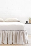 Pom Pom At Home Gathered Linen Bedskirt In Beige
