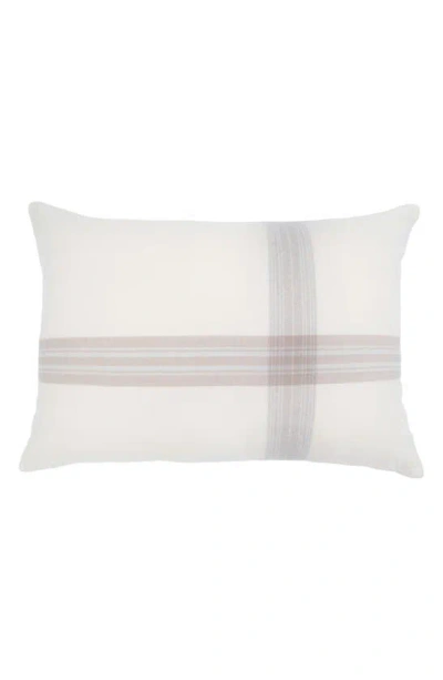 Pom Pom At Home Geneva Big Pillow In Ivory/ Taupe