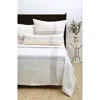 Pom Pom At Home Geneva Plaid Blanket, King In Ivory/taupe