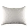 Pom Pom At Home Hampton Quilted Linen Pillow In Flax