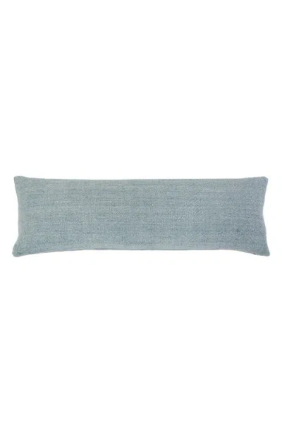 Pom Pom At Home Hendrick Linen & Cotton Accent Pillow In Blue