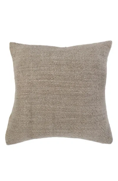 Pom Pom At Home Hendrick Linen & Cotton Accent Pillow In Brown