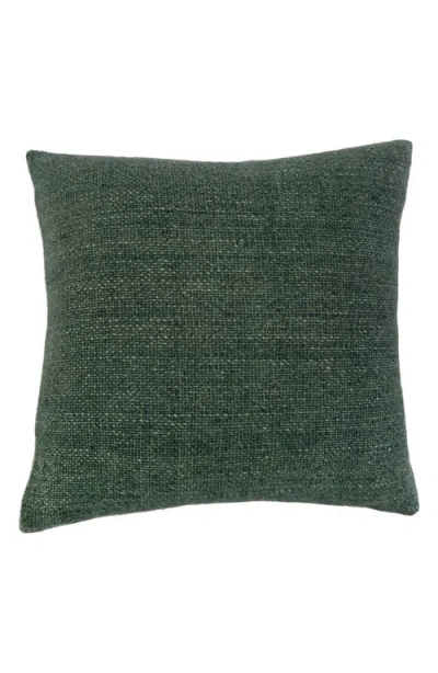 Pom Pom At Home Hendrick Linen & Cotton Accent Pillow In Green