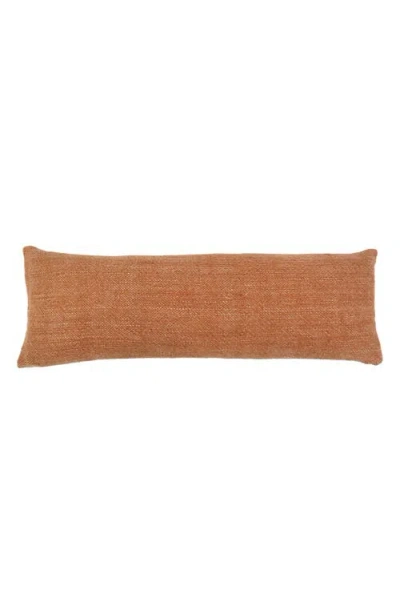 Pom Pom At Home Hendrick Linen & Cotton Accent Pillow In Brown