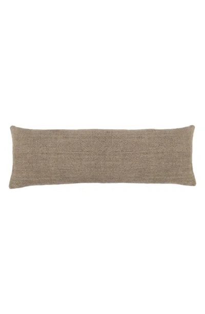 Pom Pom At Home Hendrick Linen & Cotton Accent Pillow In Brown