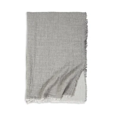 Pom Pom At Home Hermosa Oversized Throw Blanket In Light Grey Cream