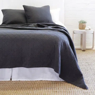 Pom Pom At Home Huntington Cotton Coverlet In Midnight