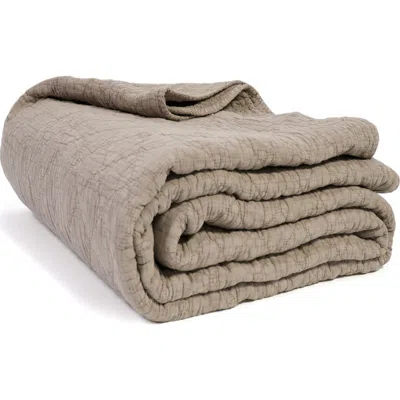 Pom Pom At Home 'huntington' Coverlet In Brown
