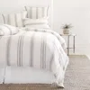 Pom Pom At Home Jackson Duvet Cover, King In Cream/grey