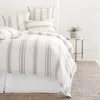 Pom Pom At Home Jackson Duvet Cover, Queen In Cream/grey