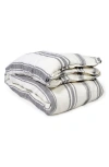 Pom Pom At Home Jackson Stripe Linen Duvet Cover In Multi