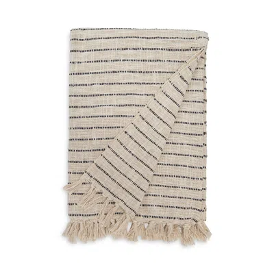 Pom Pom At Home Jojo Handwoven Cotton Oversized Throw Blanket In Brown