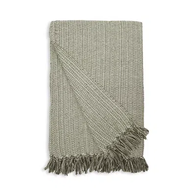 Pom Pom At Home Julian Handwoven Cotton Oversized Throw Blanket In Green