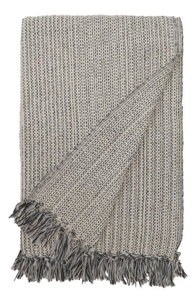 Pom Pom At Home Julian Oversize Cotton Throw Blanket In Charcoal
