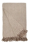 Pom Pom At Home Julian Handwoven Cotton Oversized Throw Blanket In Walnut