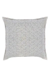 Pom Pom At Home June Euro Pillow Sham In Ocean/grey