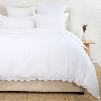 Pom Pom At Home Kelly Duvet Cover, King In White/white