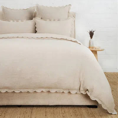 Pom Pom At Home Kelly Duvet Cover, Queen In Flax/flax