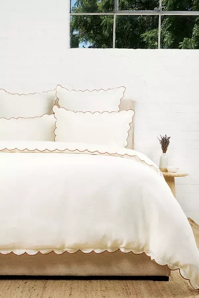 Pom Pom At Home Kelly Flax Linen Duvet Cover In Multi