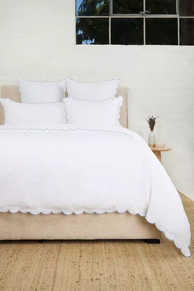 Pom Pom At Home Kelly Flax Linen Duvet Cover In Multi
