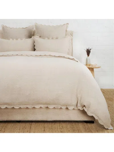 Pom Pom At Home Kelly Linen Duvet Cover & Shams Collection In Brown