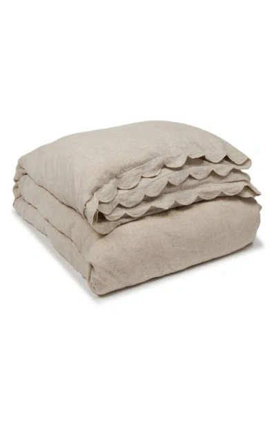 Pom Pom At Home Kelly Linen Duvet Cover In Flax
