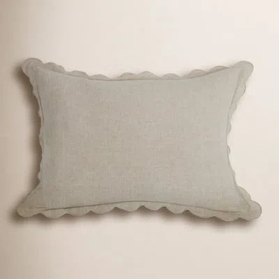 Pom Pom At Home Kelly Linen Sham In Flax