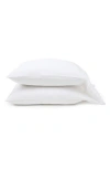 Pom Pom At Home Kelly Set Of 2 Linen Pillowcases In White