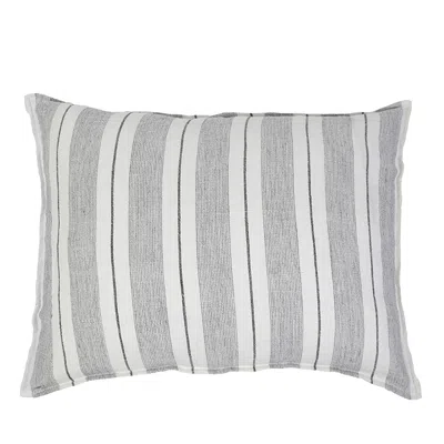 Pom Pom At Home Laguna Big Pillow & Insert In Grey Charcoal