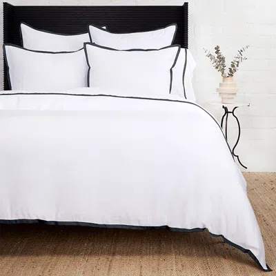 Pom Pom At Home Langston Duvet Cover Set, King In White