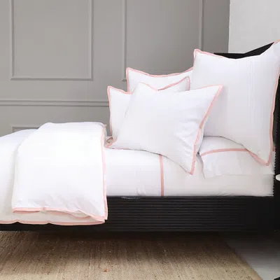 Pom Pom At Home Langston Duvet Cover Set, King In Pink