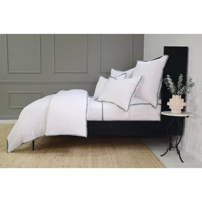 Pom Pom At Home Langston Duvet Cover Set, Queen In White/ocean
