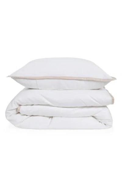 Pom Pom At Home Langston Sateen Duvet Cover & Sham Set In White