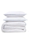 Pom Pom At Home Langston Sateen Duvet Cover & Sham Set In White