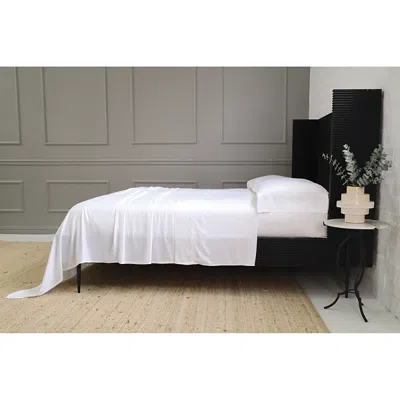 Pom Pom At Home Langston Sateen King Pillowcase, Pair In White