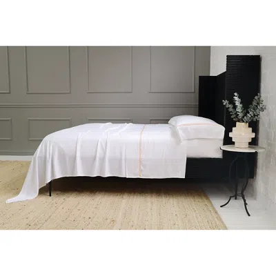 Pom Pom At Home Langston Sateen King Pillowcase, Pair In White