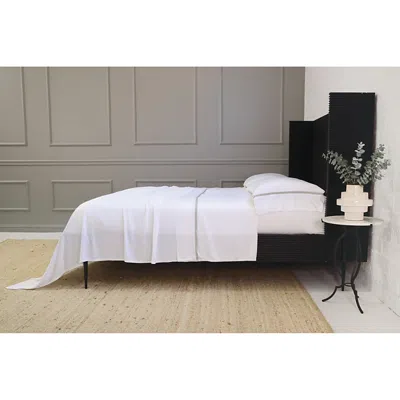 Pom Pom At Home Langston Sateen Standard Pillowcase, Pair In White