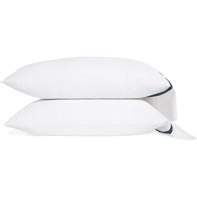 Pom Pom At Home Langston Set Of 2 Sateen Pillowcases In White