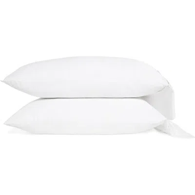 Pom Pom At Home Langston Set Of 2 Sateen Pillowcases In Blue
