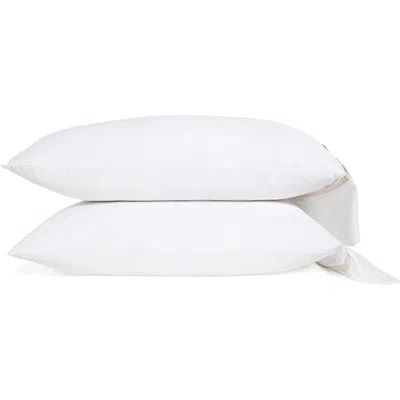 Pom Pom At Home Langston Set Of 2 Sateen Pillowcases In Brown