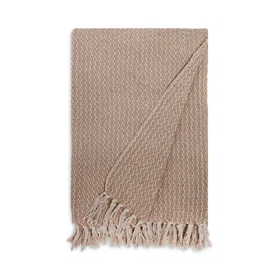 Pom Pom At Home Leon Houndstooth Oversized Throw Blanket In Brown